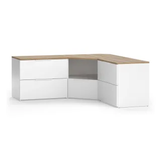 Vicco Wohnwand, Weiß, Holzwerkstoff, Rechteckig, 68x50x38.2 cm, Wohnzimmer, Wohnwände, Anbauwände