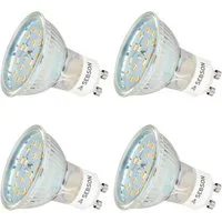 SEBSON LED-Leuchtmittel LED Lampe GU10 5W warmweiß 3000k 420lm 230V Leuchtmittel - 4er Pack, 4 St.