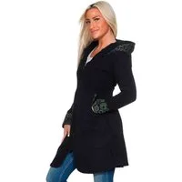 KUNST UND MAGIE Fleecejacke Kunst und Magie Damenmantel aus Fleece Fleecejacke