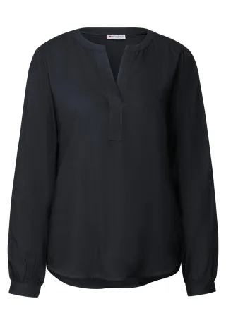 Street One - Split Neck Tunika dark blue - Gr. - 42