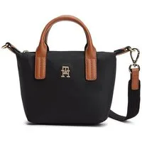 Tommy Hilfiger Handtasche POPETTE MICRO TOTE, Damen Umhängetasche, Schultertasche im Kontrastlook