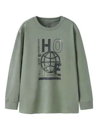 NAME IT - NKMOBAY LS NREG TOP PB laurel wreath - Gr. - 158/164