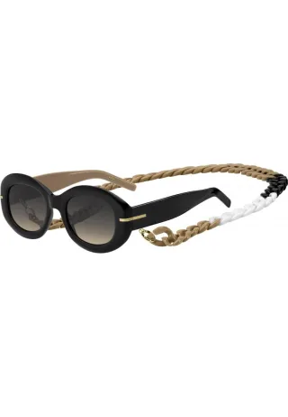 Hugo Boss Sonnenbrille DS-Gläser in Grau und Braun, Schwarz und Beige