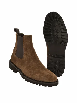 Mey & Edlich Herren San-Lorenzo-Boot Braun 100 % Kalbsvelours