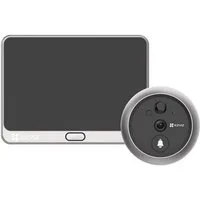 EZVIZ Smart Home Türklingel EZVIZ DP2 2K Türspion-Türklingel mit Touchscreen (Kabellose Türspion, silber)