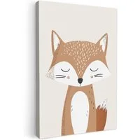 OneMillionCanvasses® Leinwandbild Fuchs - Tier - Waldtiere, Fotodruck (1 St), Kinderzimmer Deko, Mädchen und Jungen Bilder 20x30 cm