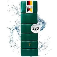4rain Regentonne SLIM Wandtank 330 Liter dunkelgrün, 330 l