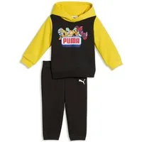 PUMA Trainingsanzug X TRANSFORMERS MINICATS LOUNGEWEAR SET INF (2-tlg), zweiteiliges Set, Langarm-Oberteil, mit Print, aus Baumwollmischung