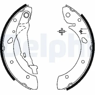 Delphi Bremsbacken hinten Toyota Avensis T22