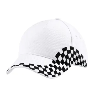 Beechfield - "Grand Prix" Baseball-Mütze (Weiß)