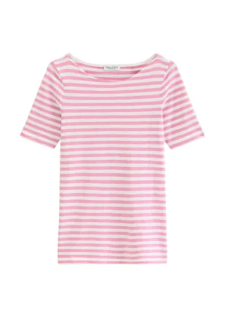 Marc OPolo Casual - Gestreiftes T-Shirt regular Medium Pink - Gr. - M