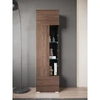 OTTO home Vitrine Kenia, stehend und hängend, Türanschlag wechselbar (1-St) Vitrineschrank mit Glastüren 160 cm Höhe
