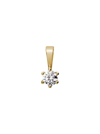Lyomi Anhänger 585/- Gelbgold 1 synth. Diam. 0,10 ct.