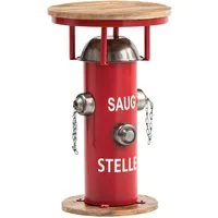 massivum Konsolentisch Bolton Industriedesign rot (1-St)
