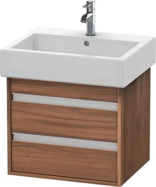 Duravit Ketho Waschtischunterbau wandhängend Nussbaum Matt 550x440x480 mm - KT663607979 KT663607979