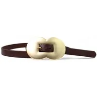 FRONHOFER Taillengürtel Damen Vollleder schmal (1-St) 2 cm, Schmuckschnalle, gold