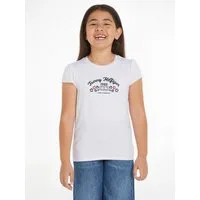 Tommy Hilfiger T-Shirt FLOWER PUFF PRINT REG TEE SS Kinder bis 16 Jahre mit Markenprint