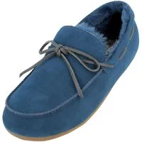 Haflinger Lammfellclog Mokassin Yumah Hausschuh aus Leder unisex Hausschuh