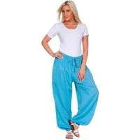 KUNST UND MAGIE Haremshose Kunst&Magie Damen Pluder-/Haremshose Sommerhose Hippie Wellness Yoga