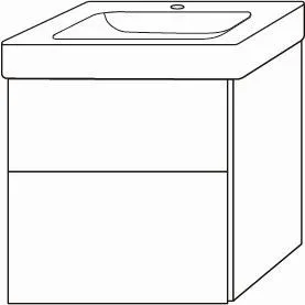 Sanipa Waschtischunterbau mit Auszügen 3way BP9761T