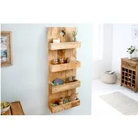 riess-ambiente Küchenregal HEMINGWAY 80cm natur, Einzelartikel 1-tlg., Massivholz · 4 Fächer · Wohnzimmer · Schlafzimmer