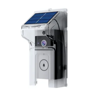 U9 Intelligent Visual Doorbell with Night Vision 720P HD Camera Two-Way Audio Solar-Powered Rainproof Cover PIR Motion S