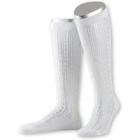 Lusana Trachtensocken Trachtenstrümpfe Damen - L6665 - schwarz, weiß