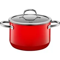 Silit Fleischtopf Passion red, Kochtopf Induktion schneid- und kratzfest, Silargan®, für alle gänigen Herdarten geeignet, Made in Germany
