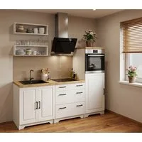 Home affaire Küchenzeile Meliss, aus massiver Kiefer, mit Soft-Close-Funktion, 5-teiliges Set
