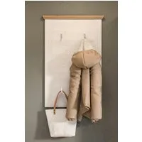 Home affaire Garderobenpaneel COSENZA, Höhe 103 cm, 5 Garderobenhaken, 2-farbig, in Landhausoptik, Wandpaneel, Paneel, Wandhaken