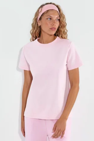 Einfaches Rundhals-T-Shirt