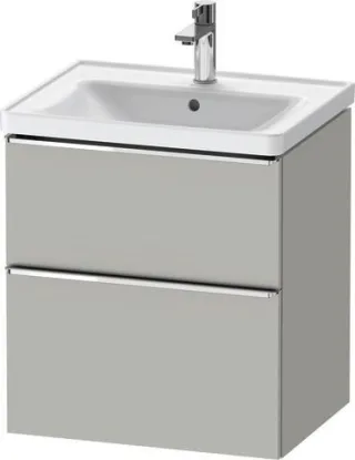 Duravit D-Neo Waschtischunterbau wandhängend Betongrau Matt 584x452x625 mm - DE4359010070000 DE4359010070000