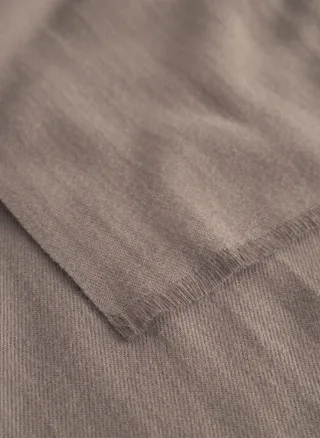 kaschmirweicher Schal in uni braun - Gr. - One Size