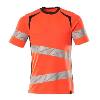 MASCOT Herren T-Shirt Hi-vis Rot / Schwarzblau XXL - 19082-771-22210-2XLONE