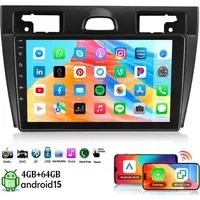 ESSGOO DAB+ Für Ford Fiesta V 2002-08 JD,JH Android15 Autoradio Carplay Navi Autoradio (4+64GB(optional), DAB+ (optional), Touchscreen Mirror Link SWC,FM,RDS,AM,WMA,USB)