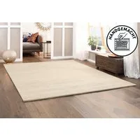 THEKO Wollteppich Janne, Berber Teppich, Wolle, meliert, handgearbeitet, rechteckig, Höhe: 20 mm, handgetuftet, Wohnzimmer, Schlafzimmer, Esszimmer