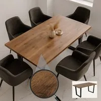 MCW Esstisch MCW-O61, Modernes Industrial-Design mit Kufengestell