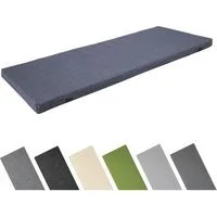 Garronda Bankauflage 100-200 cm, ca. 4 cm dick, wasserabweisend, mit Bändern GD-0220, (1 St), Hypoallergen, UV-beständig, Wasserbeständig