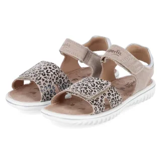 Superfit Sandalen SPARKLE - Gr. 33 - Beige - Leder