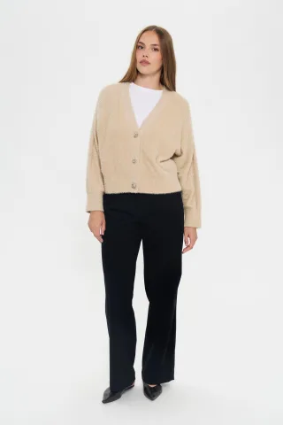 Strickjacke NushaSZ Strickjacke Gerade Passform