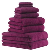 Betz Handtuch Set 8-TLG Handtuch-Set Deluxe, 100% Baumwolle (Set, 8-St), Farbe Pflaume