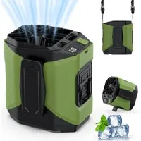 VIVIHEYDAY Mini USB-Ventilator Tragbarer Taillen Clip Ventilator, Ventilator Akku Wiederaufladbare, 5 Gebläsestufe‌, 13000RPM, für Outdoor, Bauarbeiter, Sommerreisen