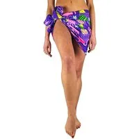 King Kameha Sarong Flamingo Melone Funky Hawaii-Sarong Pareo Cover-Up Strand Damen Bikini, Pareo Cover-Up