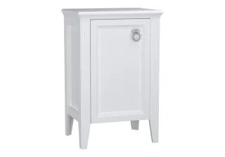 VitrA Valarte Halbhochschrank Breite 54 cm Höhe 83 cm 1 Tür Türanschlag links Weiß Matt,62246 62246