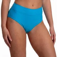 Aquarti Bikini-Hose Unterteil High Waist mit Umschlagbund