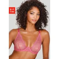 LASCANA Bügel-BH Gianna aus leicht schimmernder Spitze in transparenter Optik, sexy Dessous