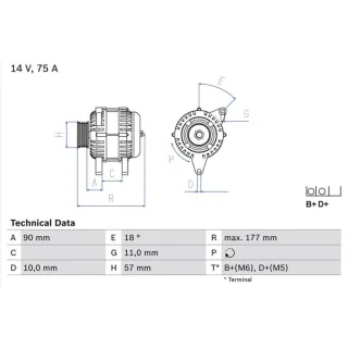 Bosch Lichtmaschine Smart Cabrio City-Coupe