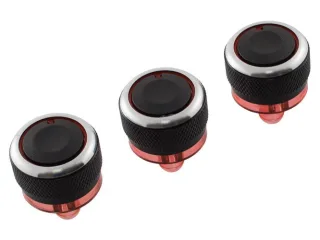 Alu Chrom Dreh Schalter Regler Heizung Klima AC für Peugeot 206 207 Citroen C2 C3 Xsara Picasso