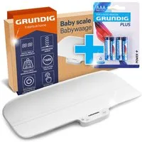 Grundig Personenwaage Babywaage mit Körperlängen Messung (inkl. Batterien)
