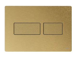 Tece solid WC-Betätigungsplatte, Messing gebürstet mit Rautenstruktur, 9240436 9240436